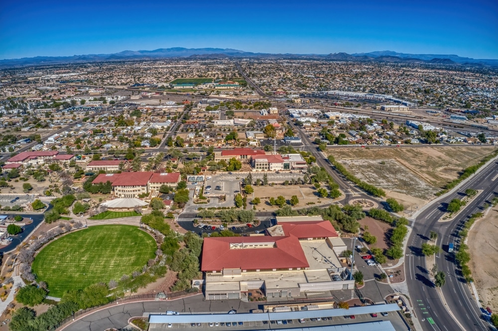 Aerial,View,Of,The,Phoenix,Suburb,Of,Peoria,,Arizona