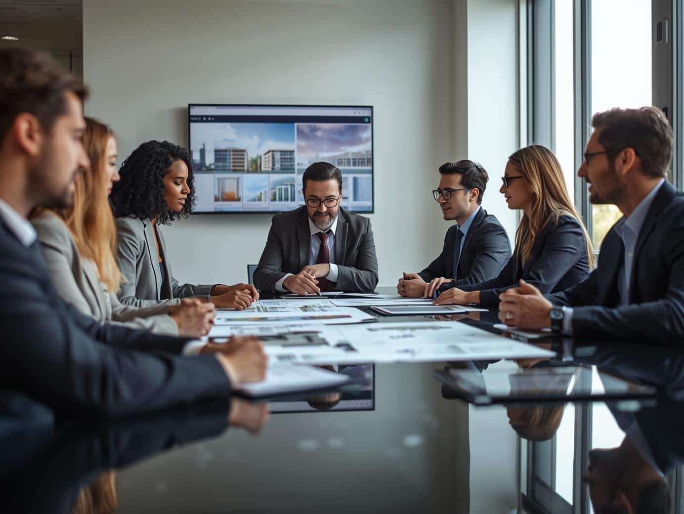 Real estate meeting