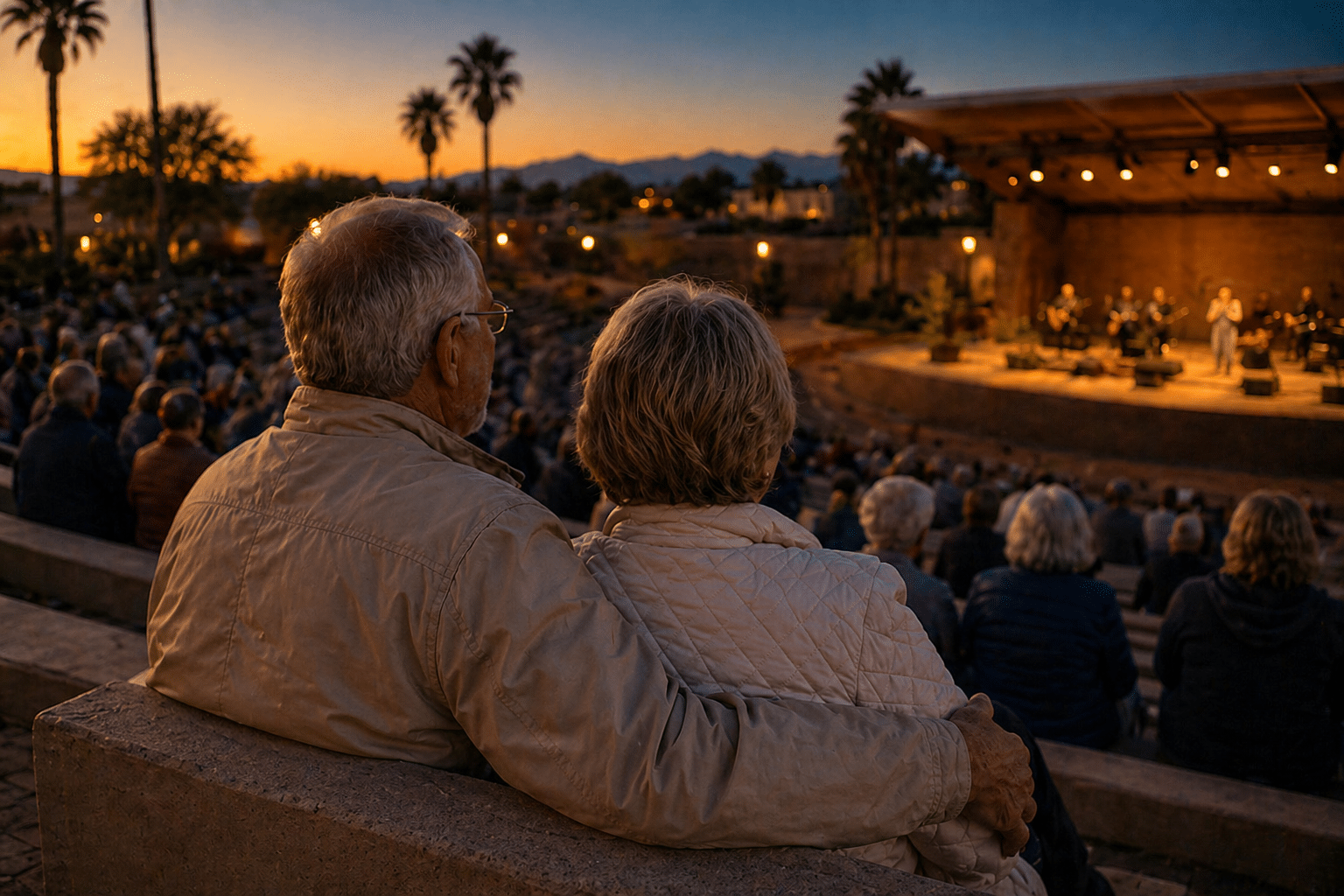 Golden hour concert with loved ones