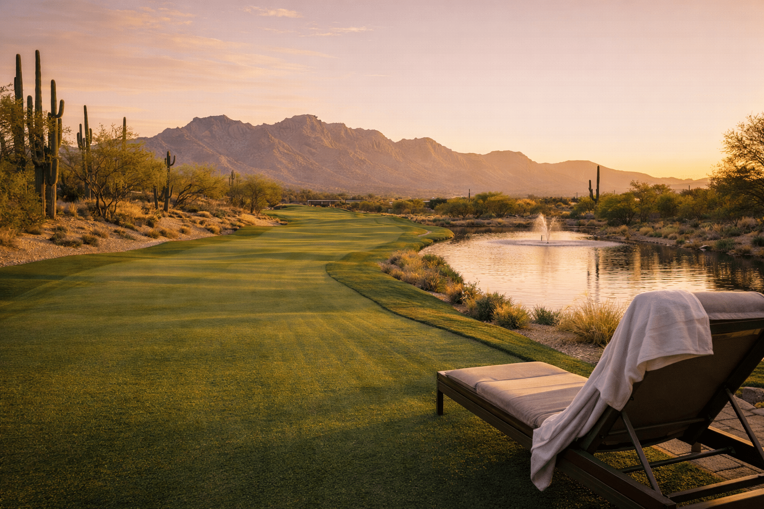 Scottsdale AZ homes for sale North Scottsdale golf course fairway McDowell Mountain Golden Hour