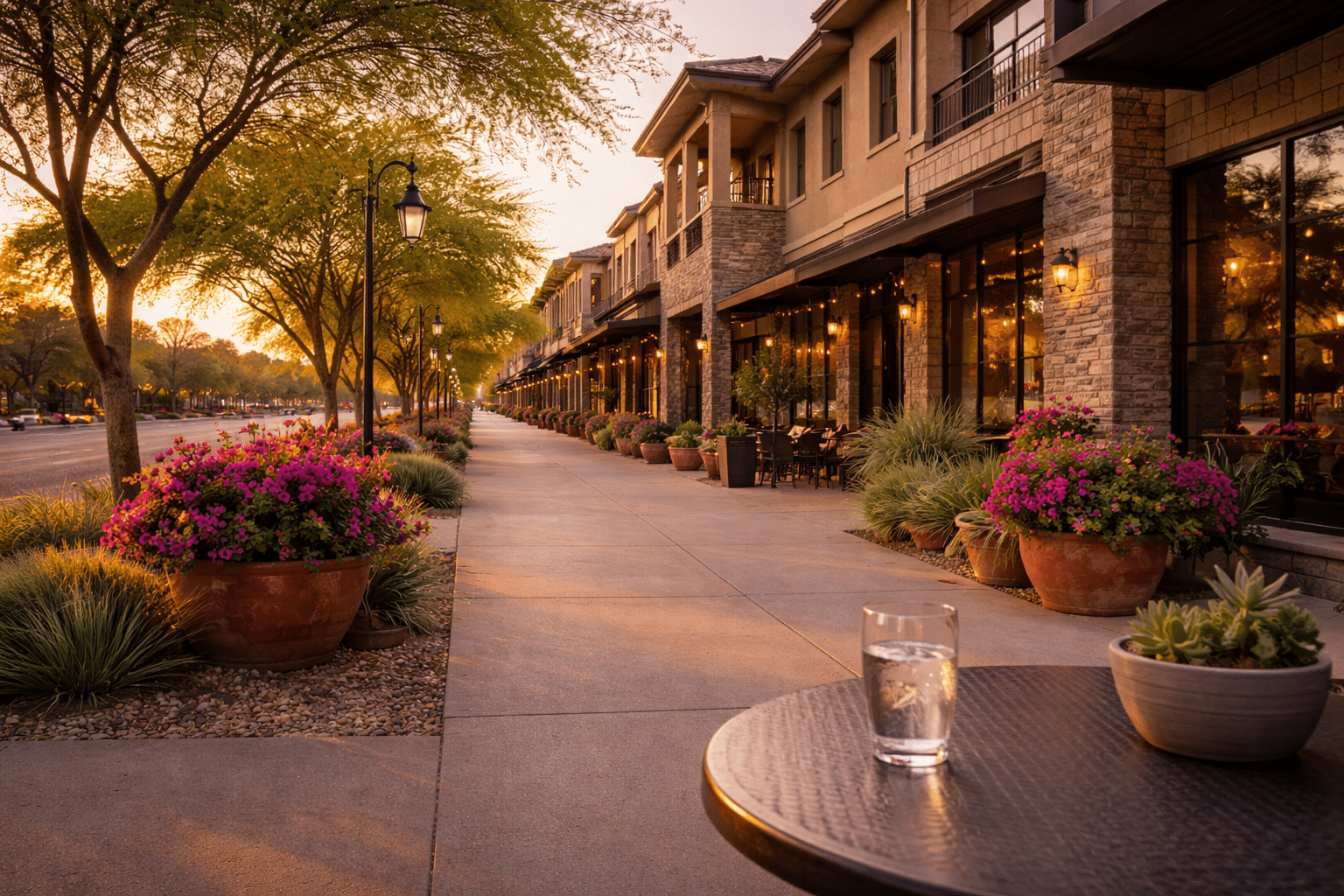 Scottsdale AZ homes for sale Old Town Scottsdale walkable urban corridor Golden Hour streetscape