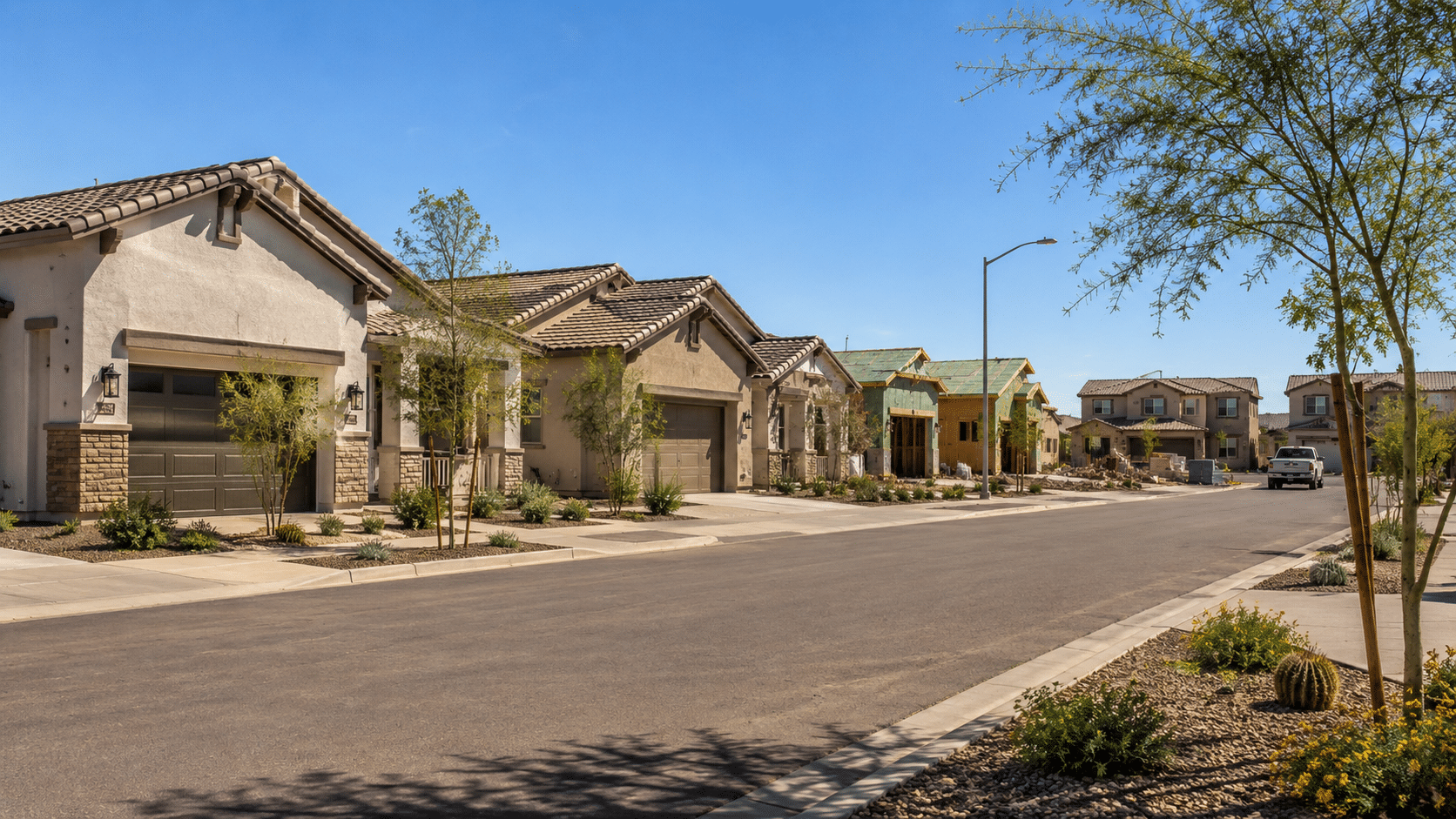 Rio Vista with new construction homes along the southern 85043 edge near Laveen - West Usa Realty