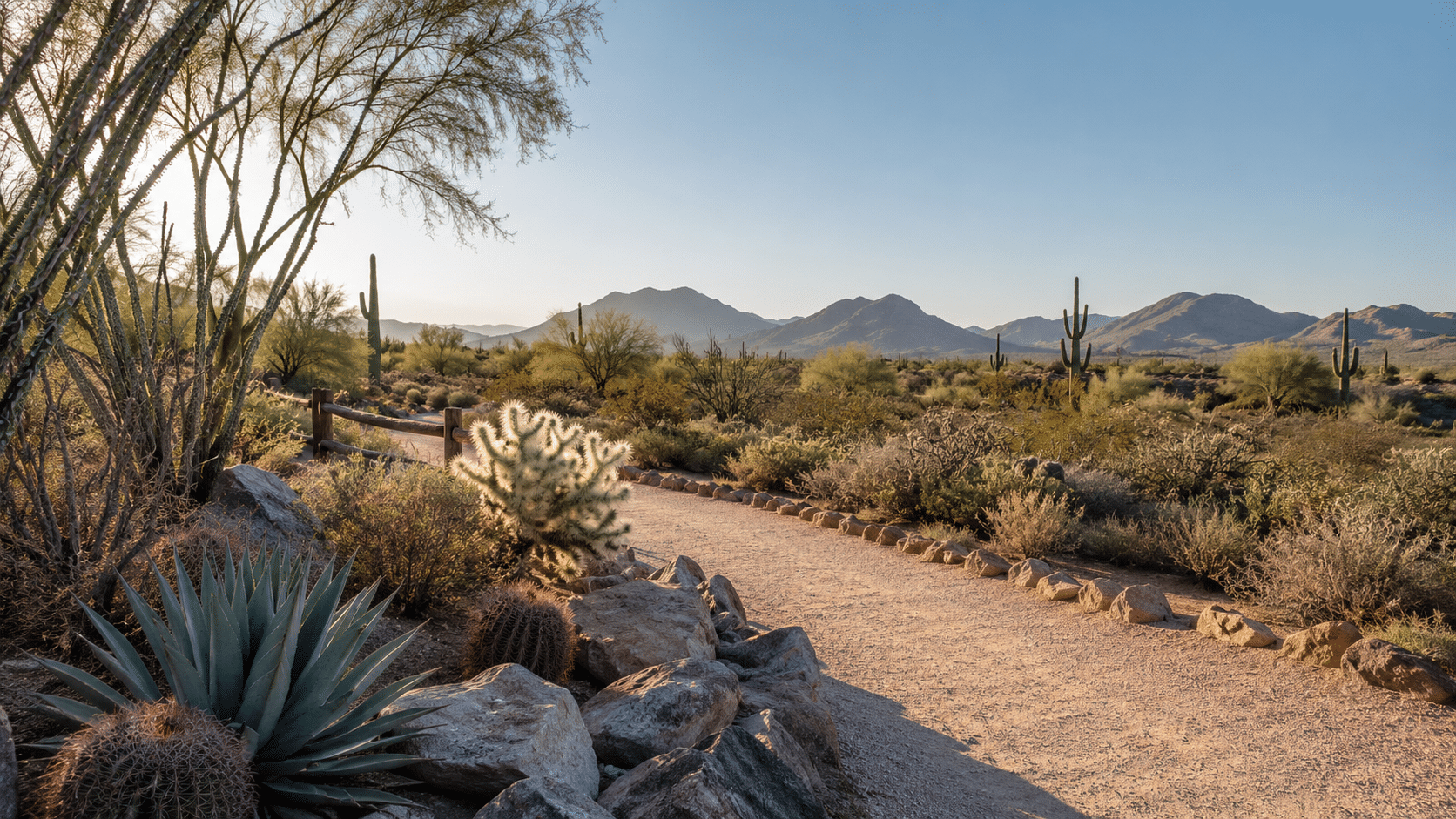 McDowell Sonoran Preserve hiking trail near Bellasera North Scottsdale