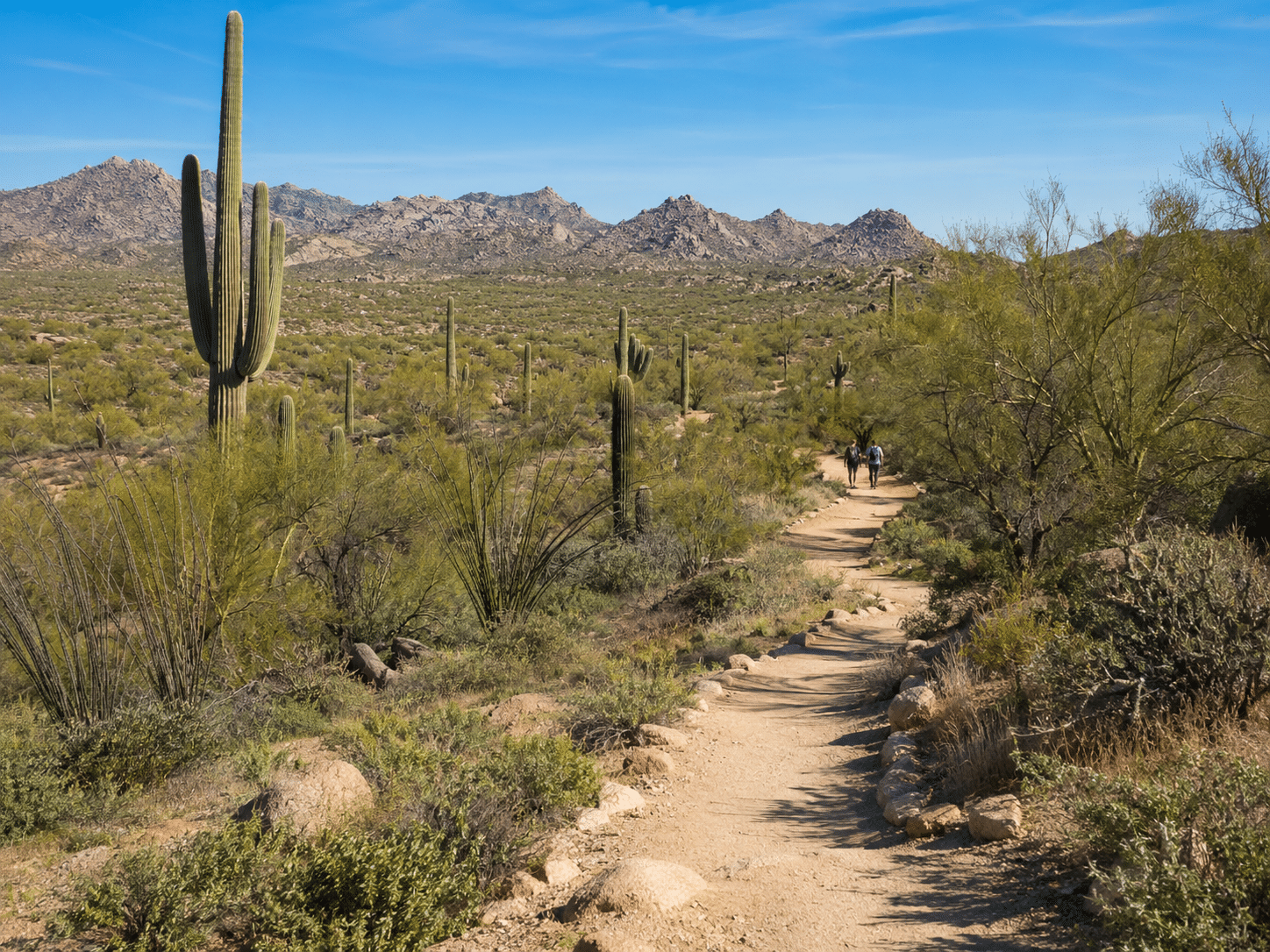 Windgate Ranch Gateway Trailhead McDowell Sonoran Preserve hiking trail
