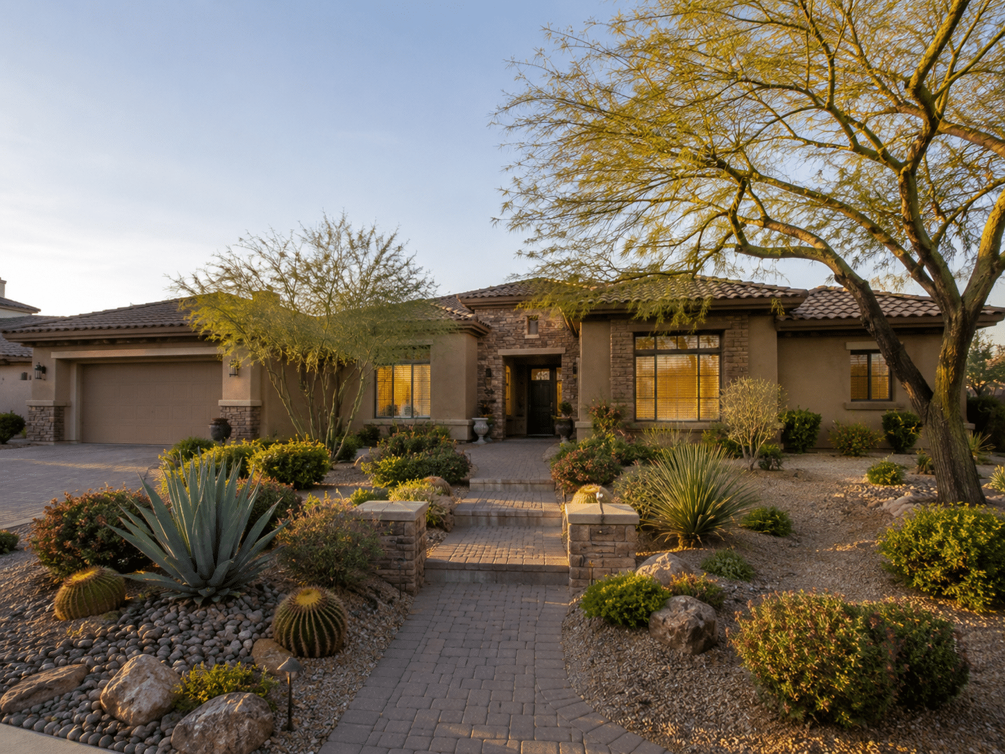 Sweetwater Ranch homes for sale with desert landscaping and mountain views