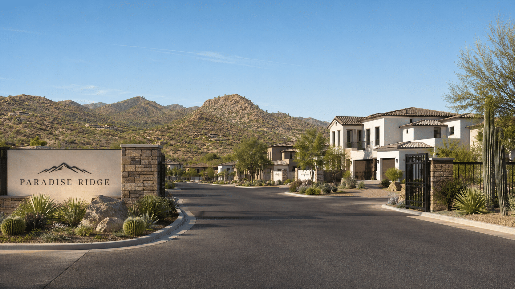 Paradise Ridge gated community entrance north Phoenix Arizona