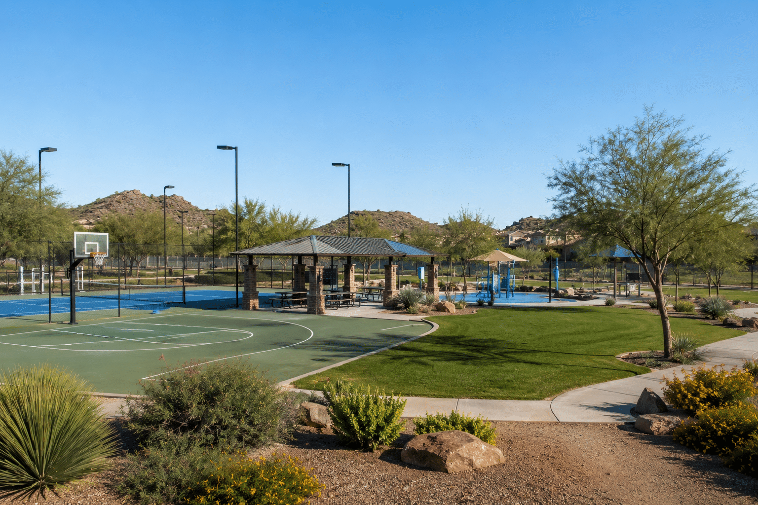Stetson Valley park playground Deem Hills Community Park