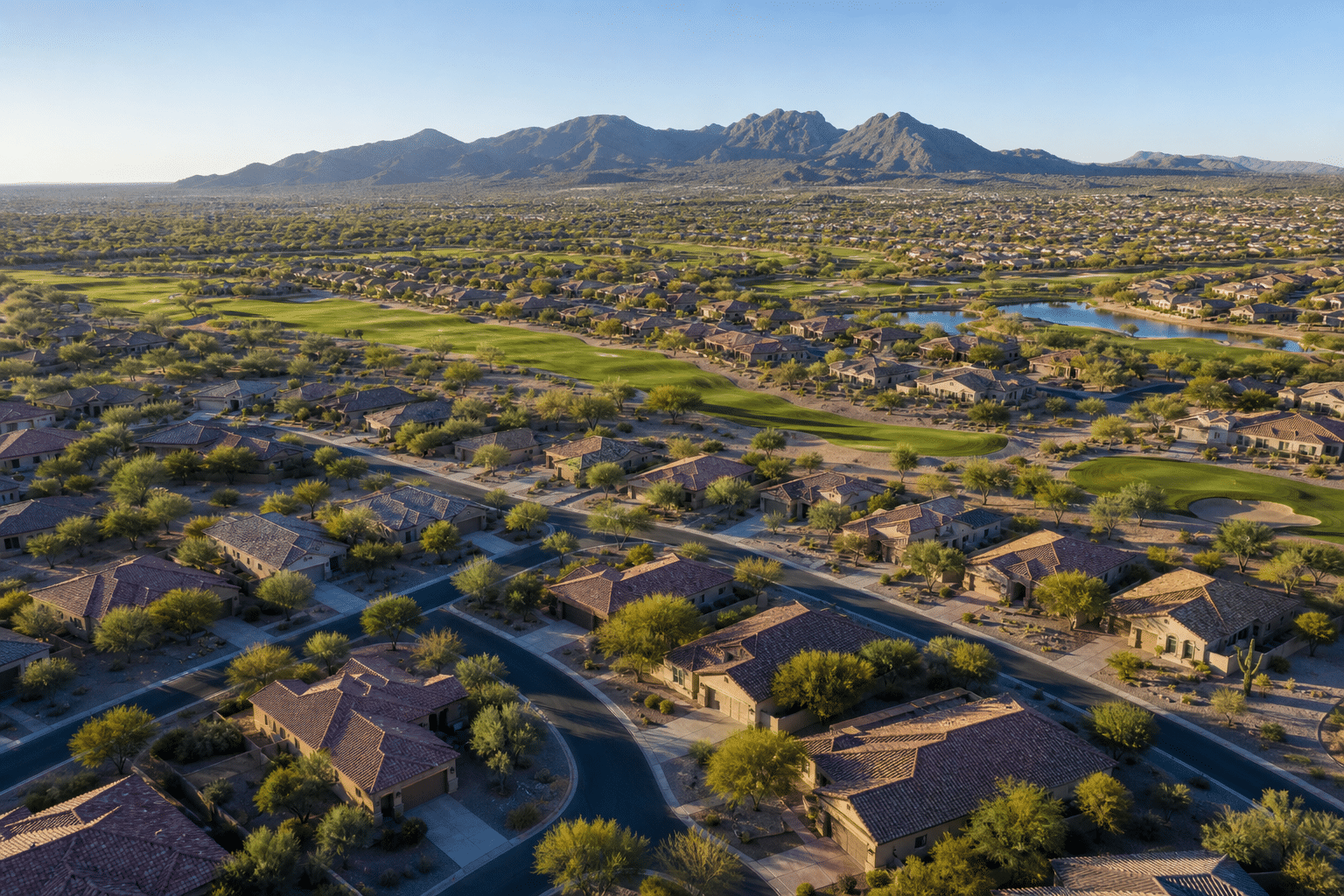 aerial of Sun City Festival in Buckeye, Arizona