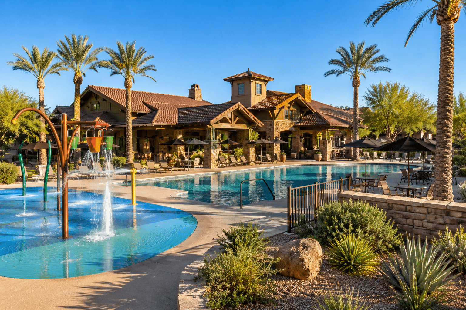 Power Ranch Ranch House clubhouse resort-style pool and splash pad