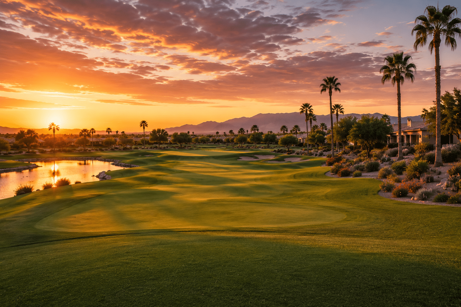 Coldwater Golf Club Avondale par-72 course Forrest Richardson fairway sunset