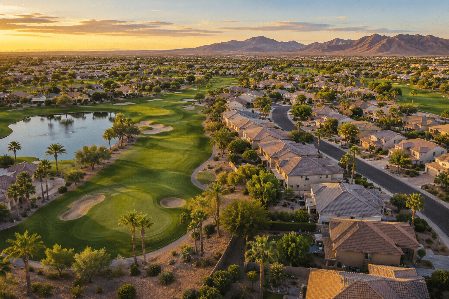 Coldwater Springs Avondale AZ homes for sale golf course community aerial view