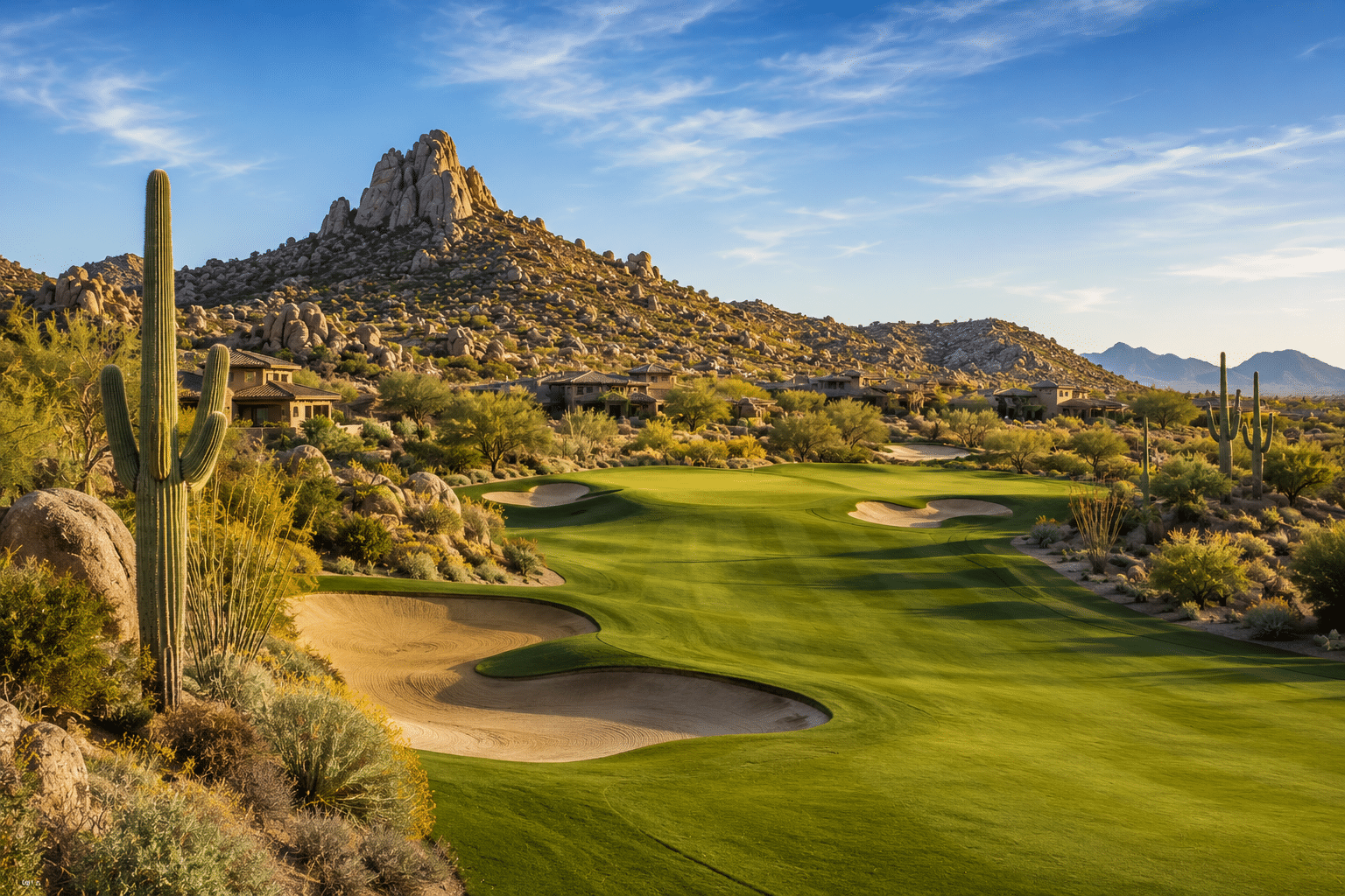 Troon North Golf Club Monument Course Scottsdale desert fairway