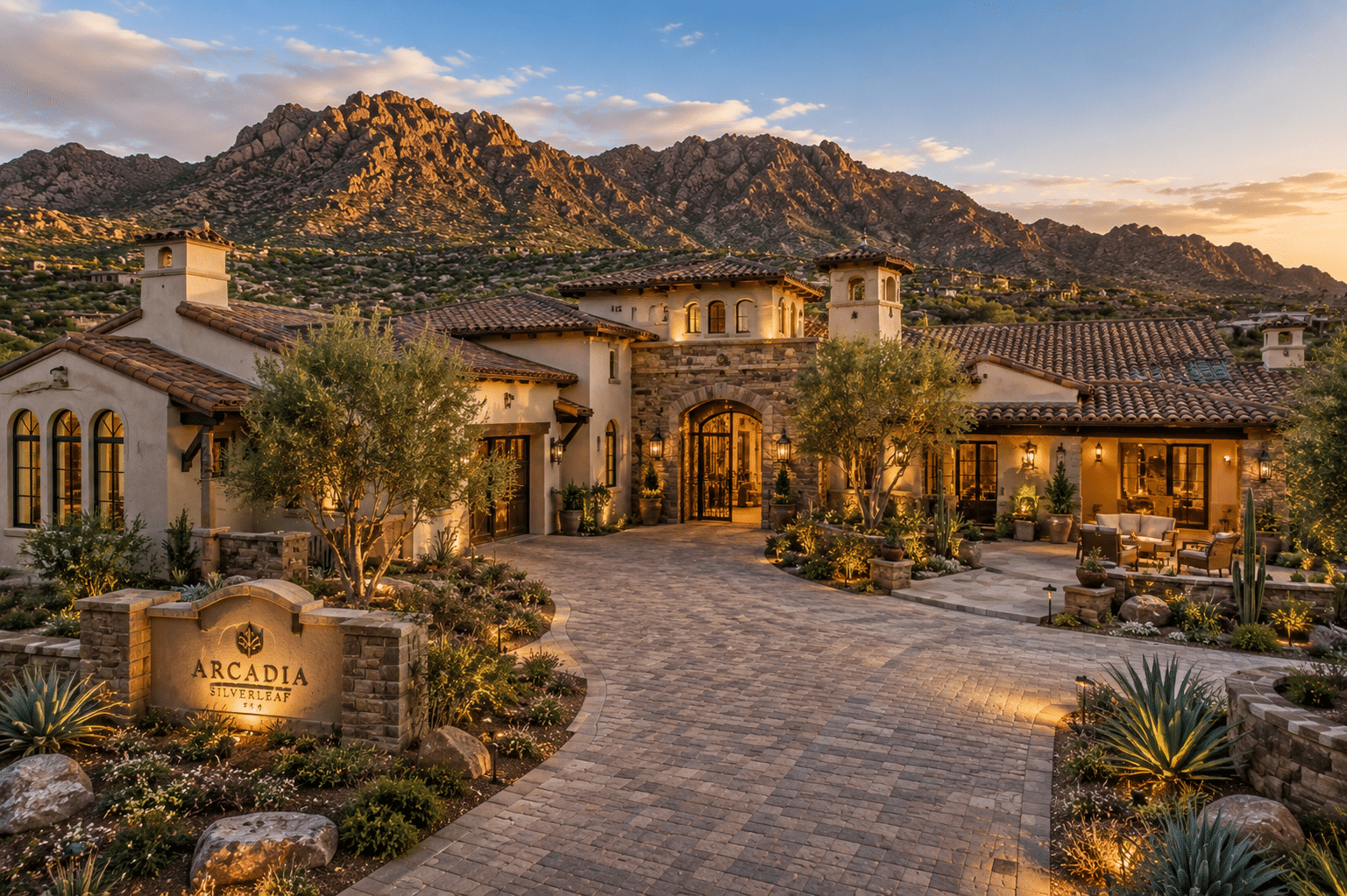 Silverleaf homes for sale luxury villa Arcadia neighborhood DC Ranch Scottsdale