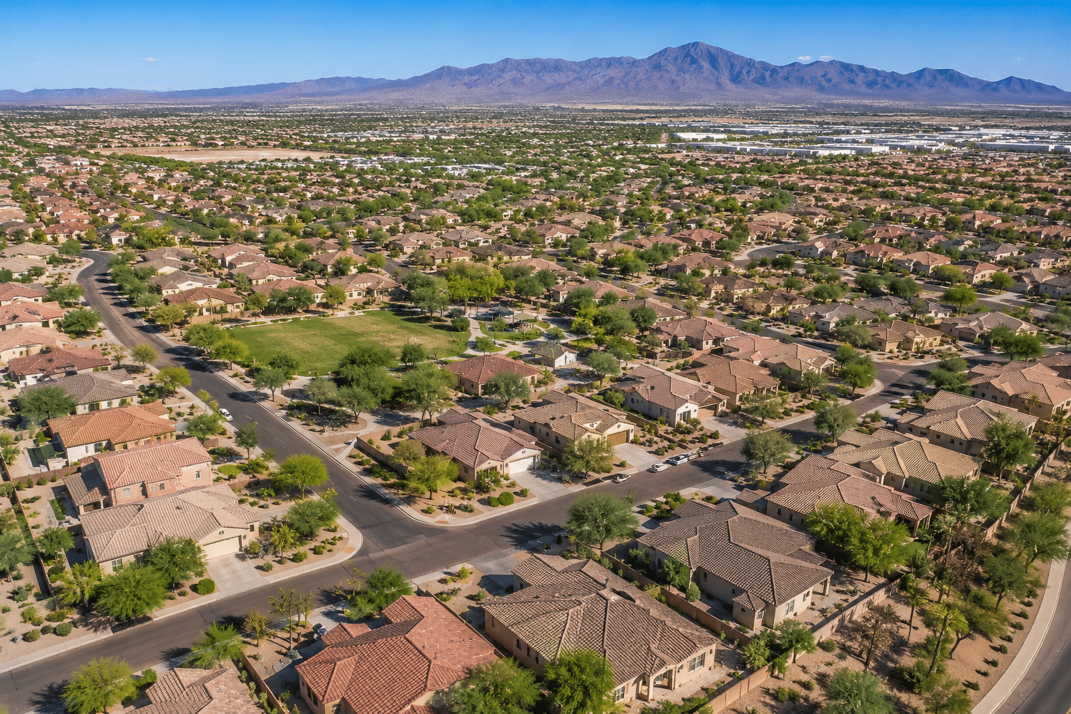 Rancho Santa Fe houses for sale aerial view West Valley Phoenix
