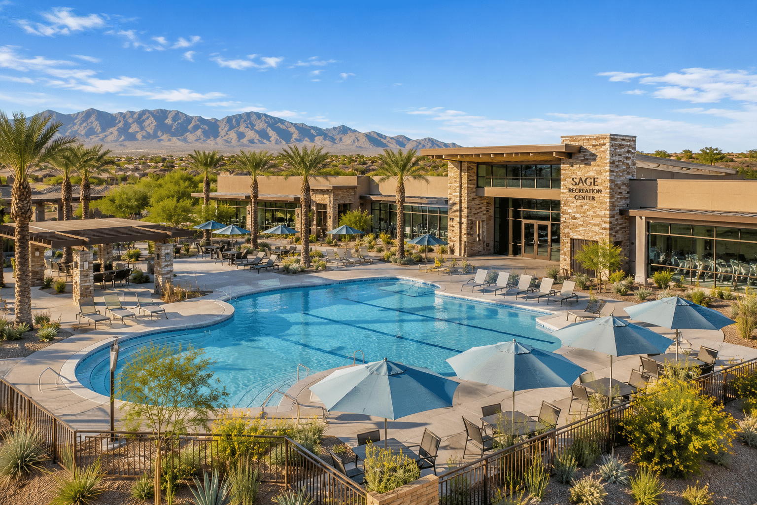 Sun City Festival Sage Recreation Center resort pool fitness facility