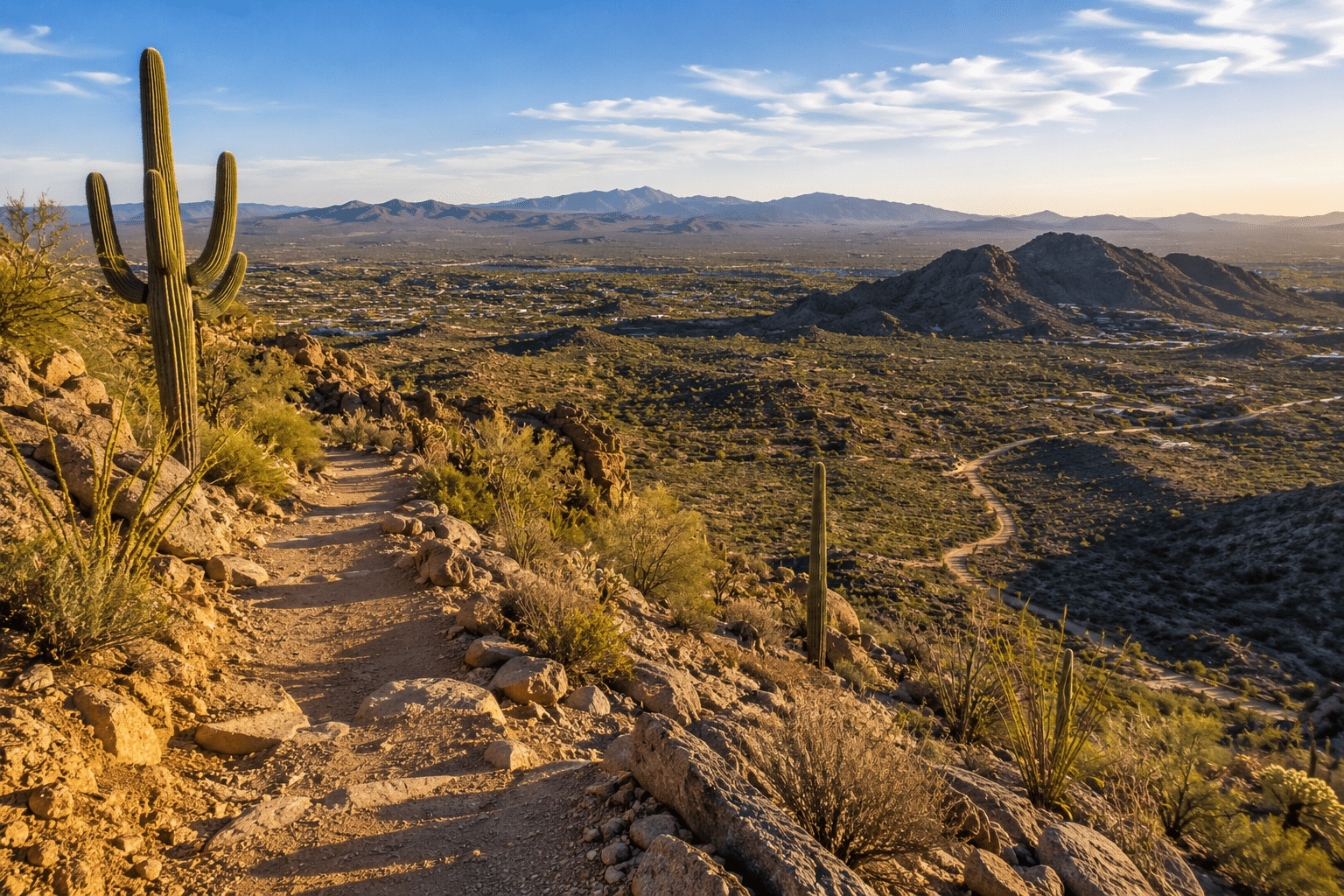 Black Mountain Trail Cave Creek Arizona hiking panoramic views