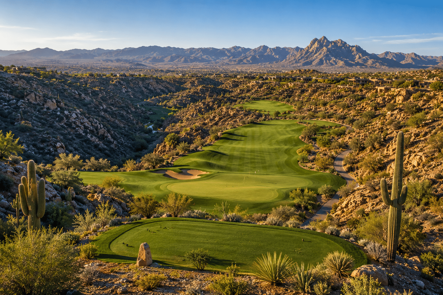 SunRidge Canyon Golf Club fairway canyon views Fountain Hills Arizona
