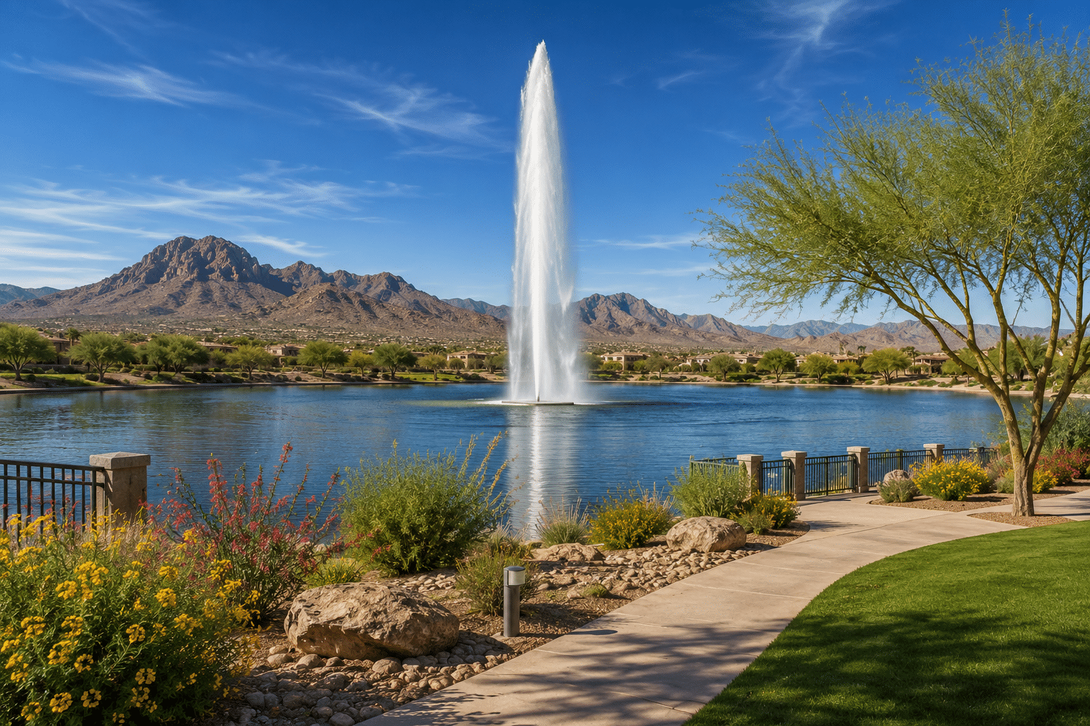 Fountain Park Fountain Hills world famous fountain