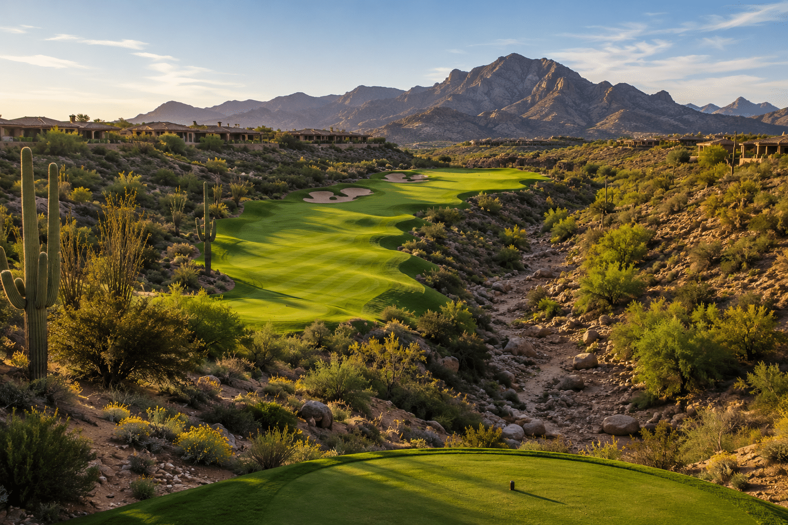 FireRock Country Club Gary Panks championship course fairway canyon wash