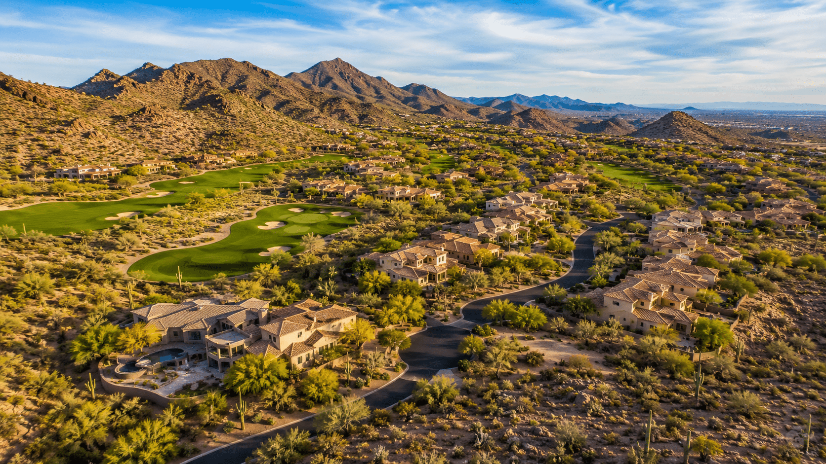 SunRidge Canyon Fountain Hills AZ master-planned community aerial view