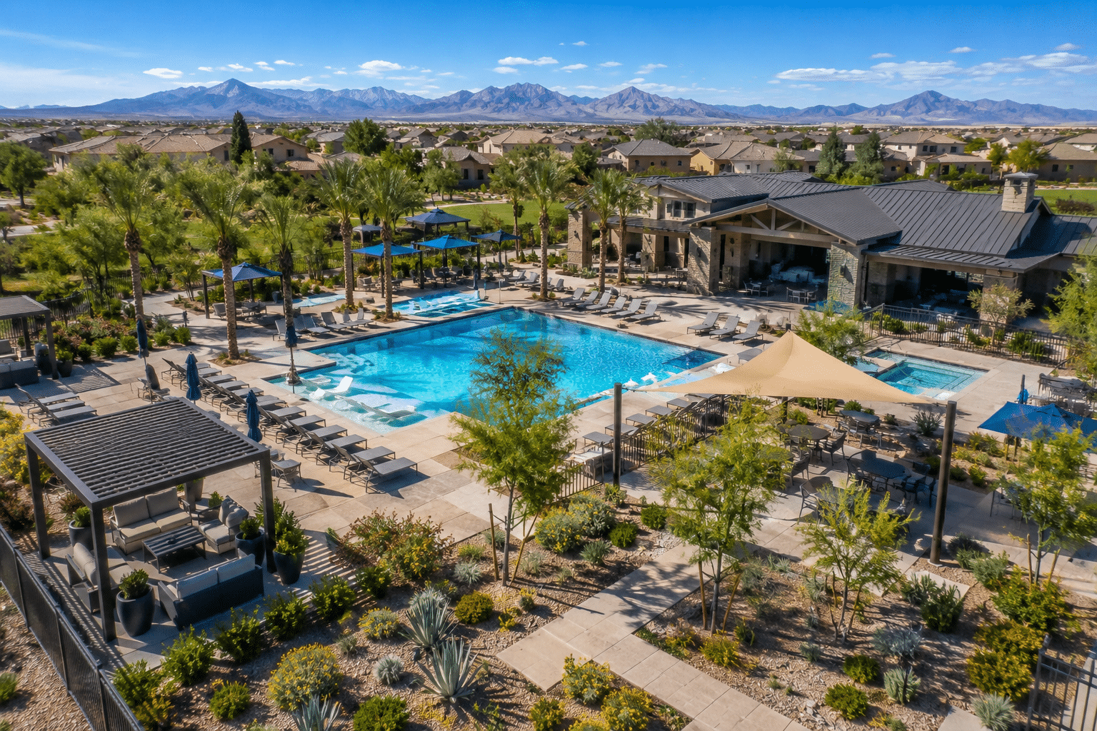 Avion community pool and resort amenities Goodyear Arizona