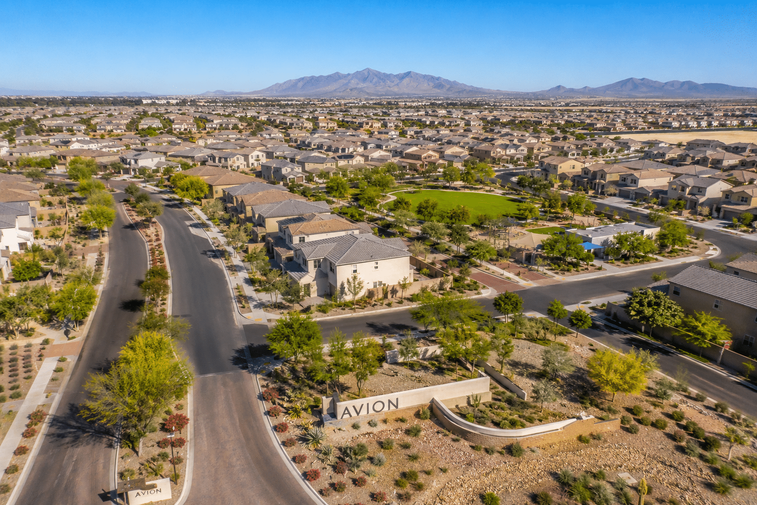 Avion Goodyear AZ master-planned community aerial view