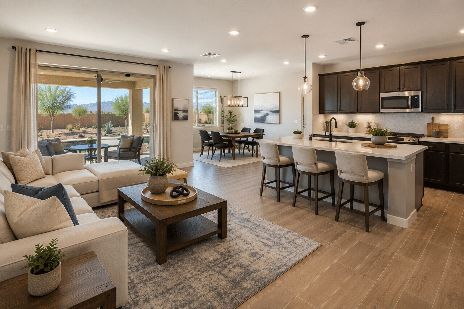 Abel Ranch homes for sale Goodyear AZ new construction open floor plan interior
