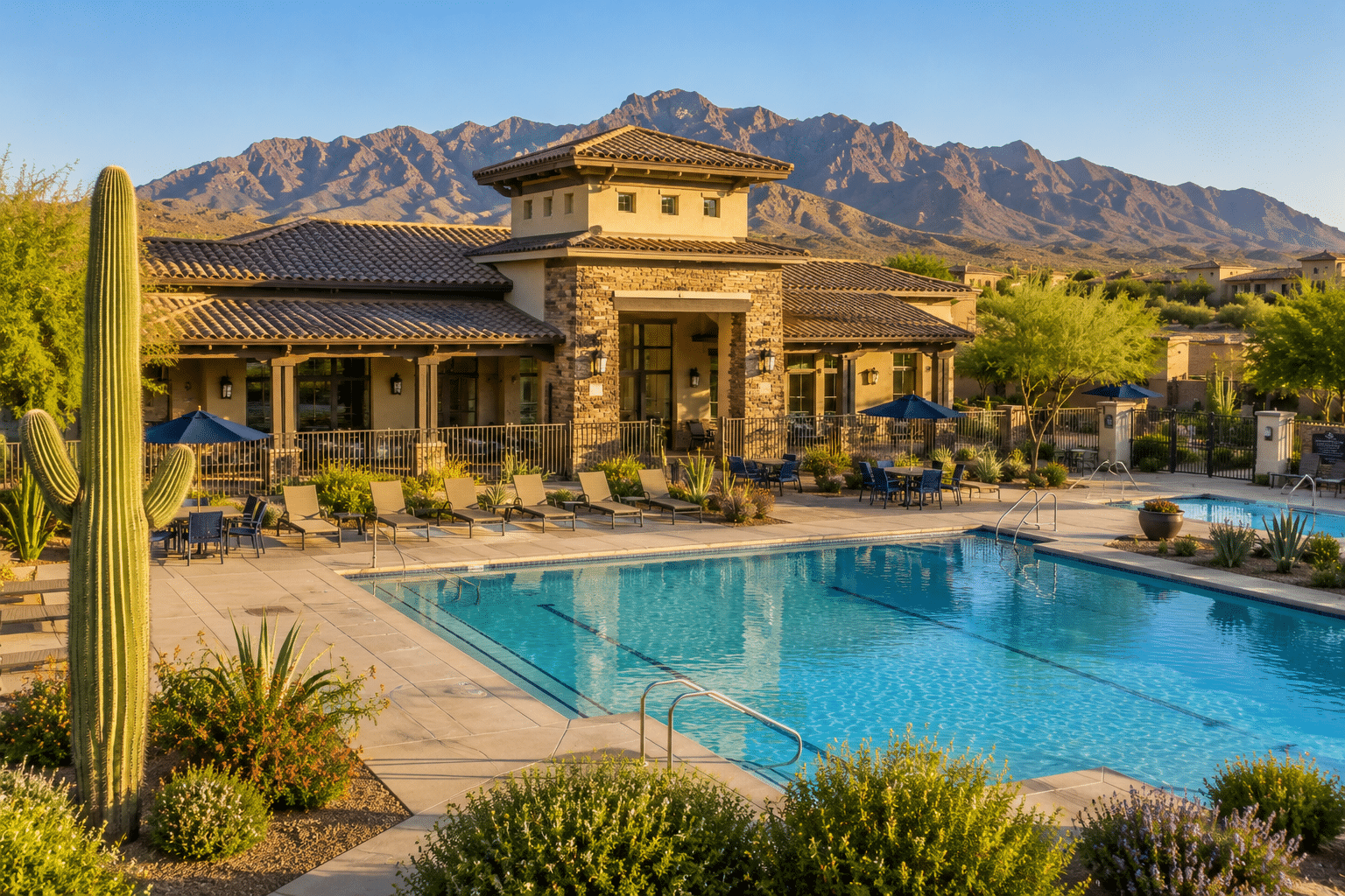 Victory at Verrado 55-plus community pool and clubhouse
