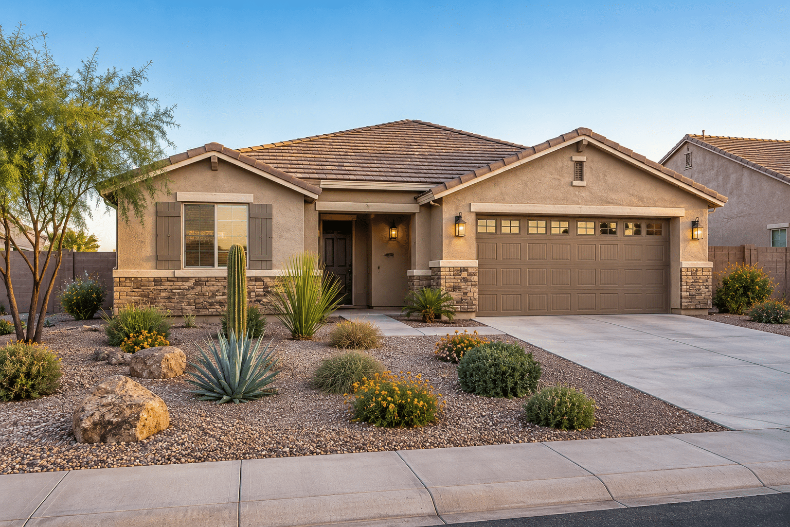 Valencia Buckeye AZ real estate ranch-style home exterior