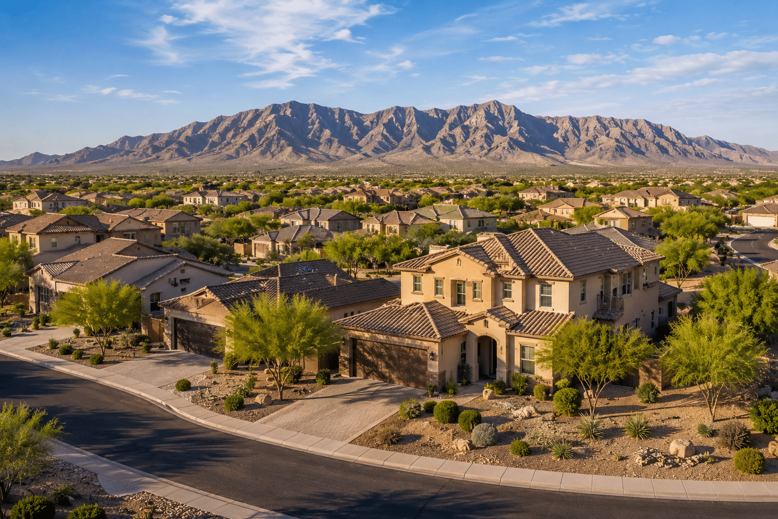 Sedella master-planned community single-family homes with White Tank Mountain views