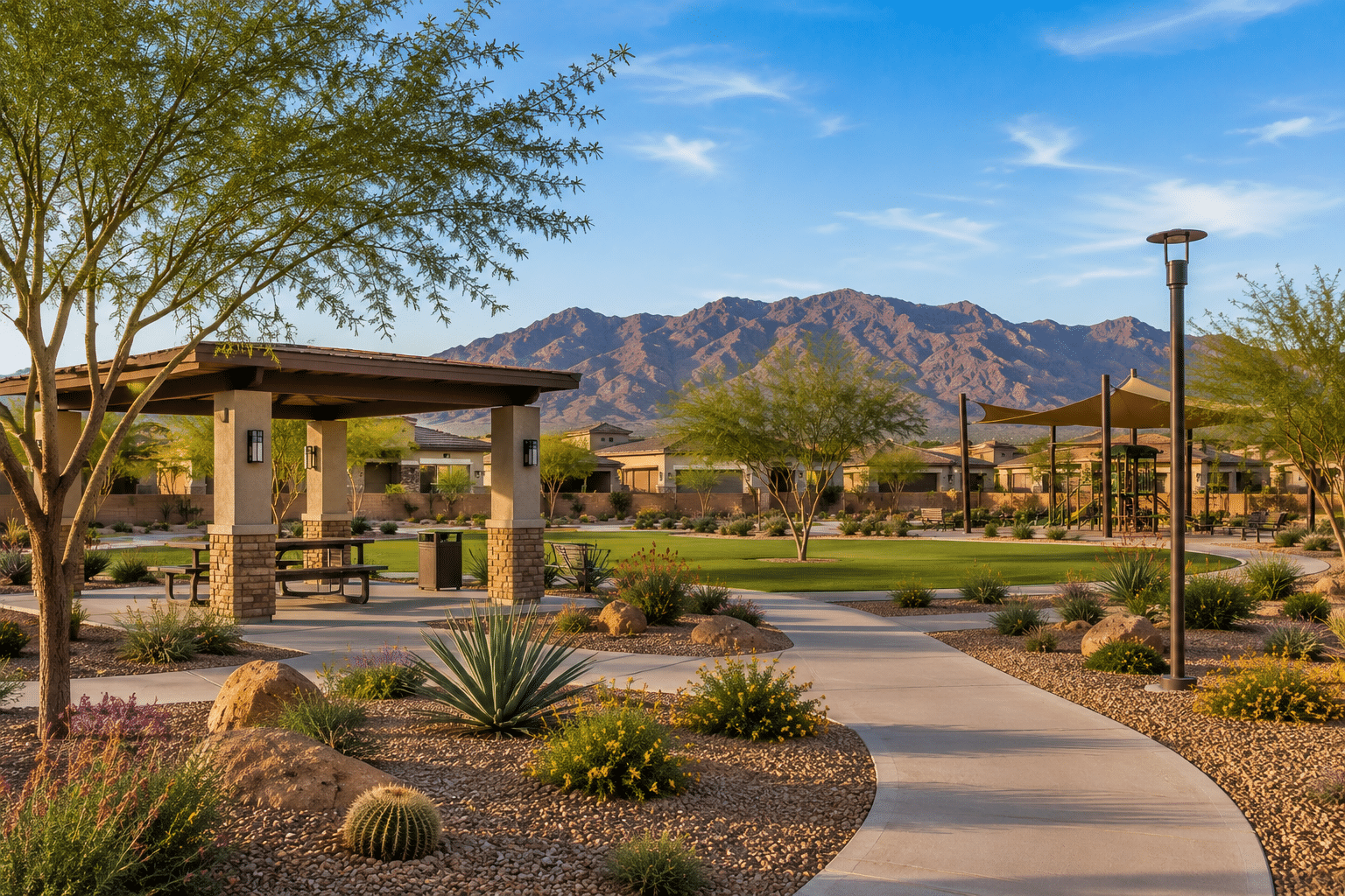Canyon Views Hacienda community park desert landscaping West Valley AZ