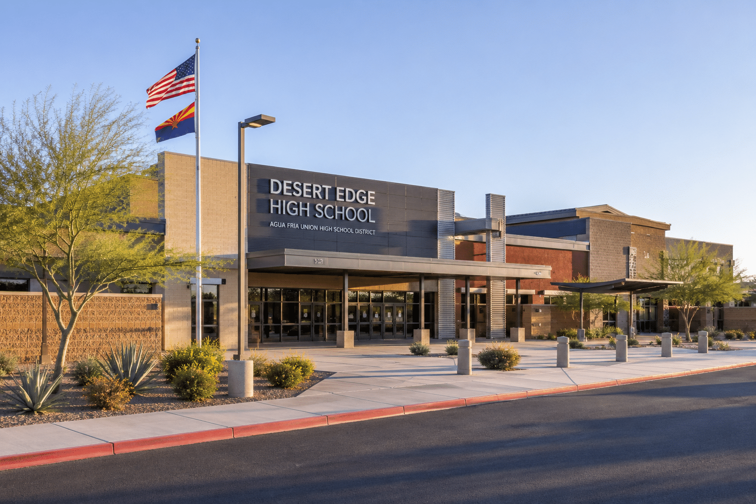Desert Edge High School Goodyear AZ Agua Fria Union High School District campus