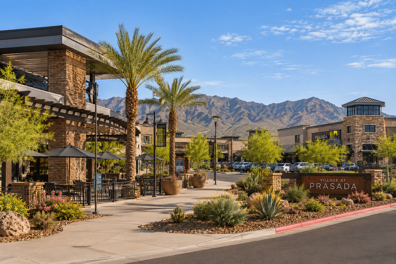 Village at Prasada shopping center near Sweetwater Farms Surprise AZ