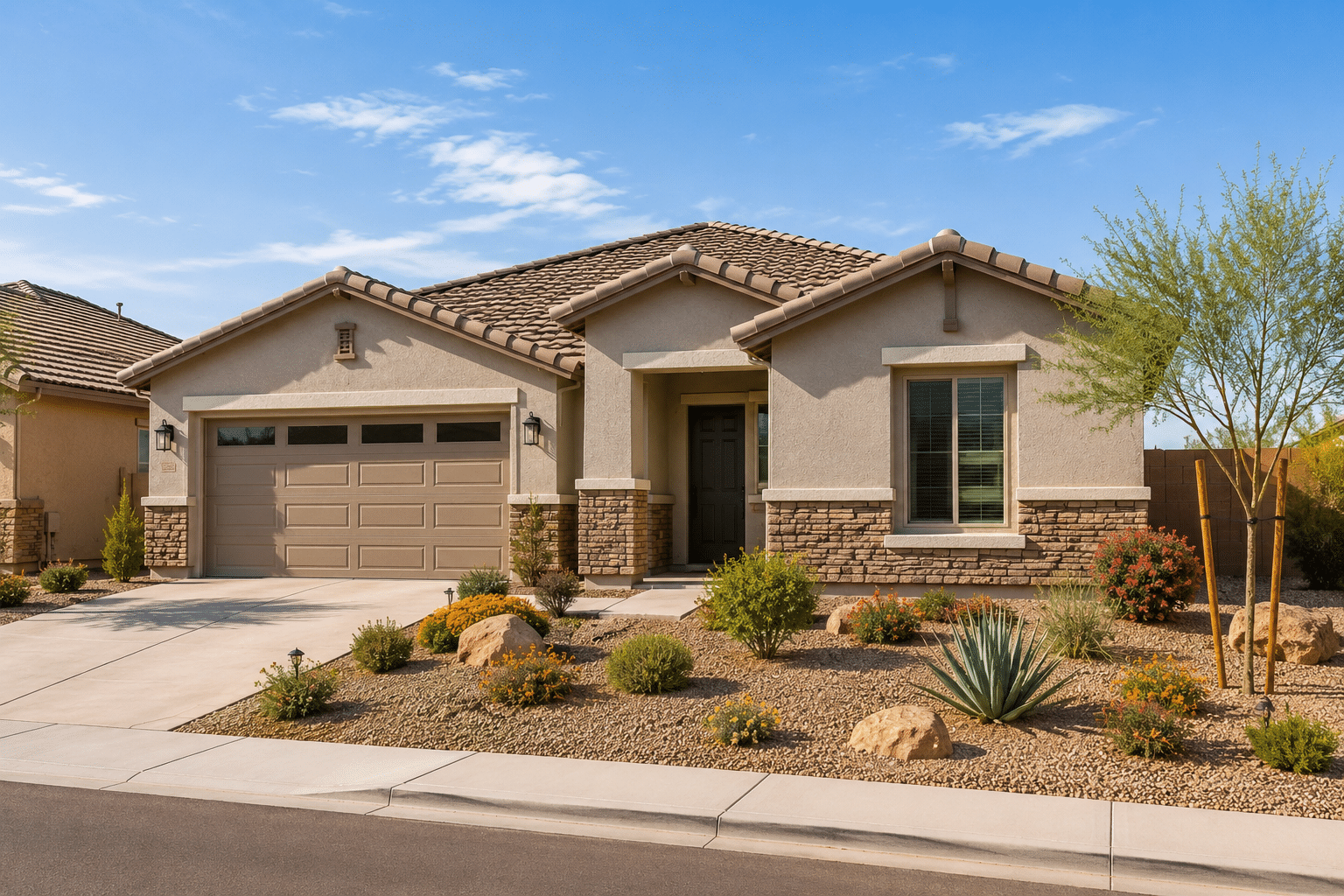 Paloma Creek Meritage Homes single-story exterior elevation