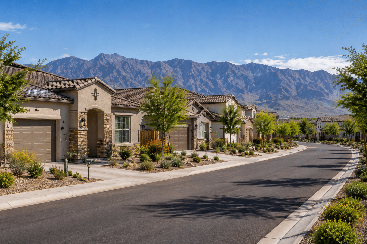 Windstone Ranch Surprise AZ neighborhood street view single-family homes