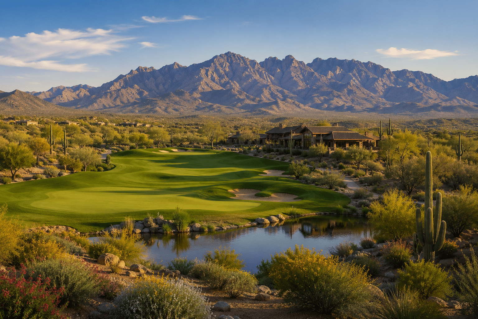Verde River Golf and Social Club championship course Four Peaks view