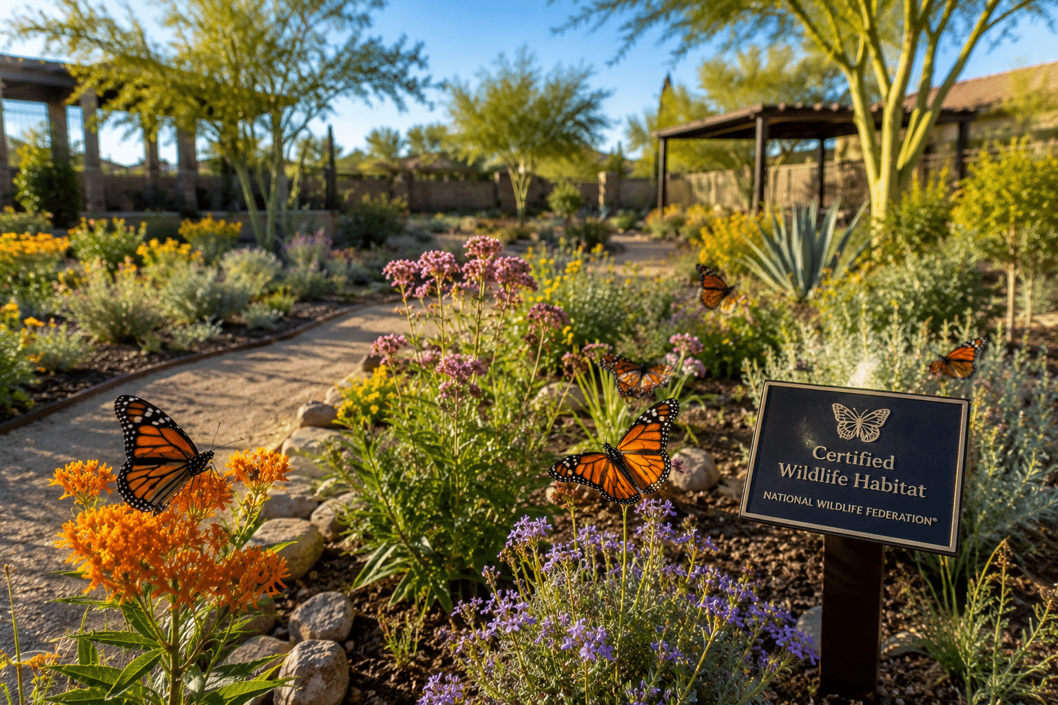 Paradisi butterfly garden National Wildlife Federation certified Surprise AZ