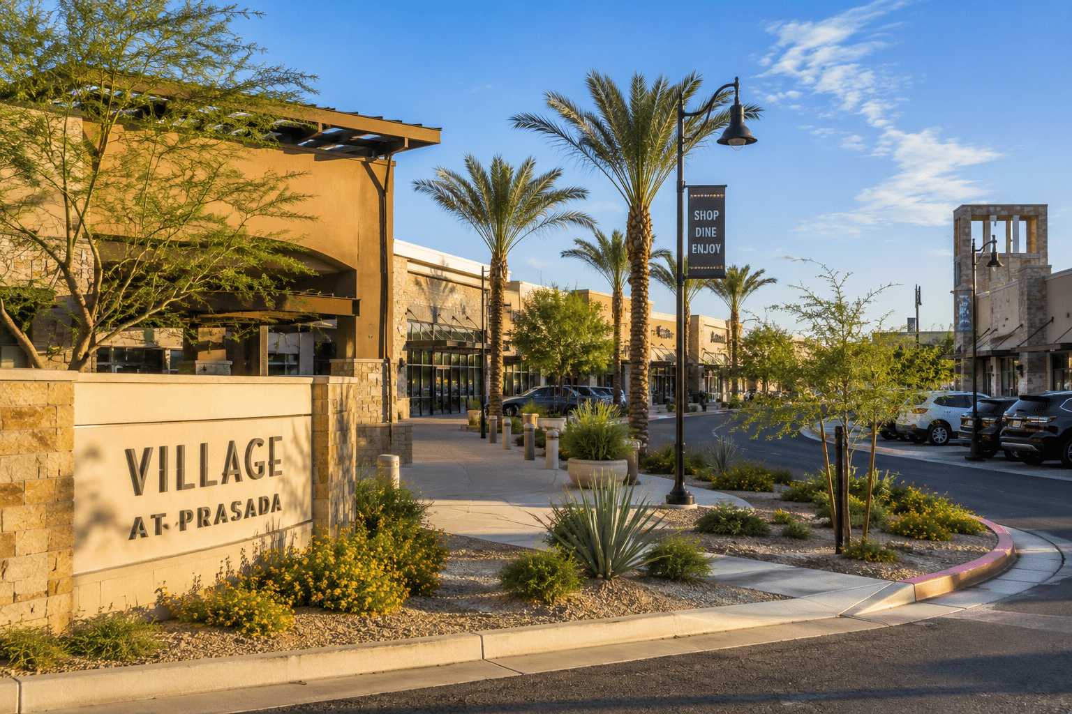 Village at Prasada Loop 303 Surprise AZ retail shopping near The Enclave on Olive