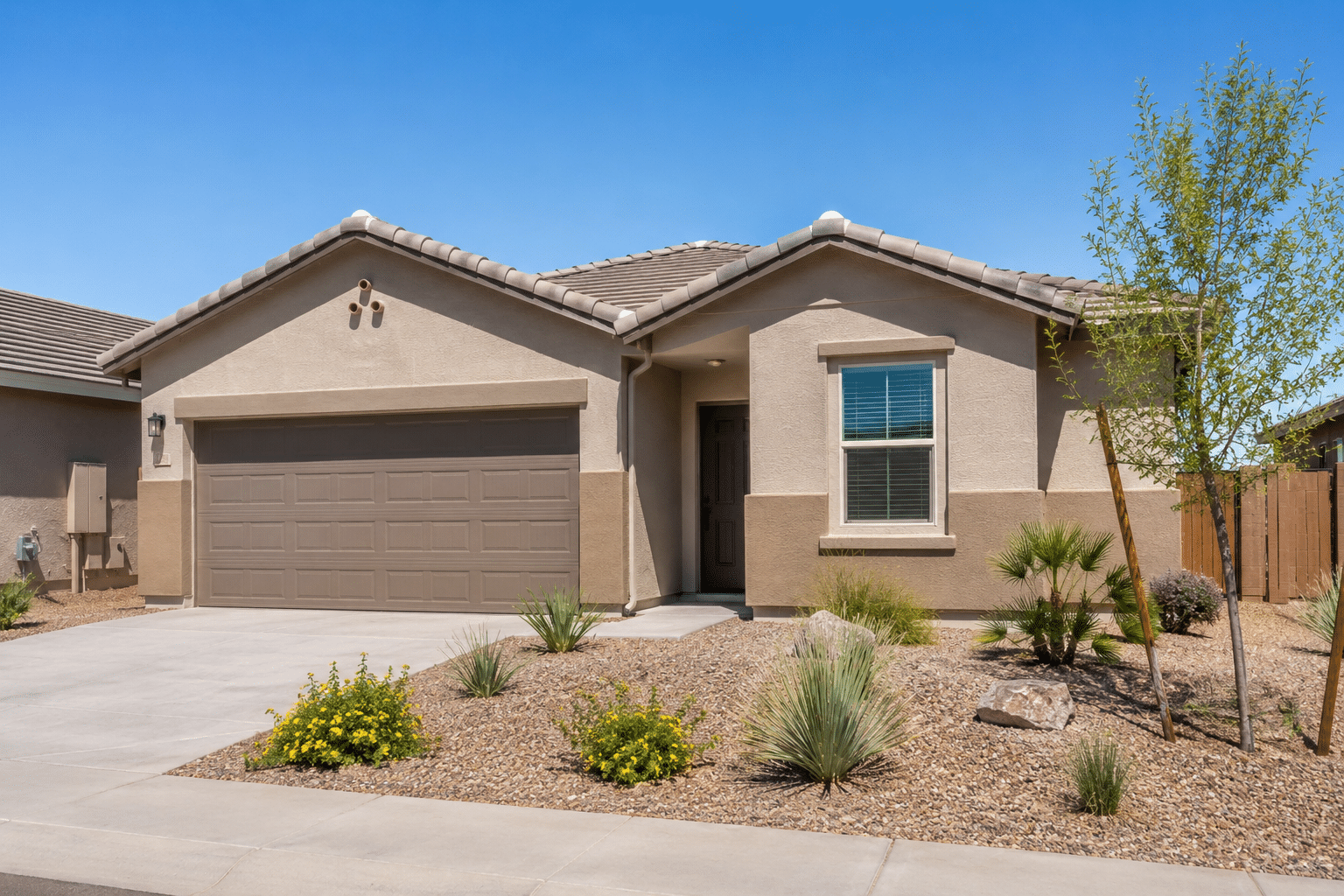The Enclave on Olive homes for sale single-story energy-efficient exterior elevation