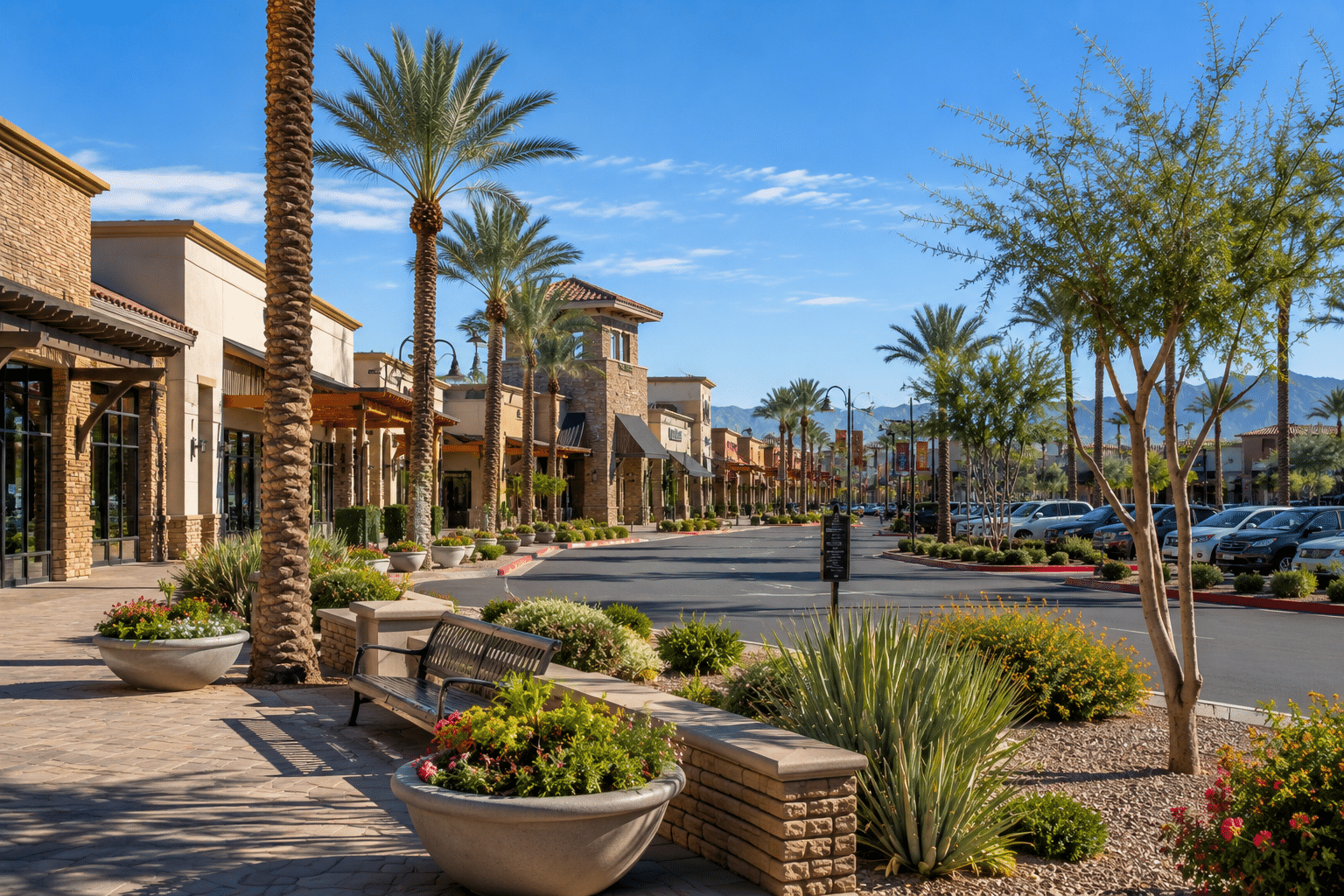 Promenade at Casa Grande shopping center near Mission Royale