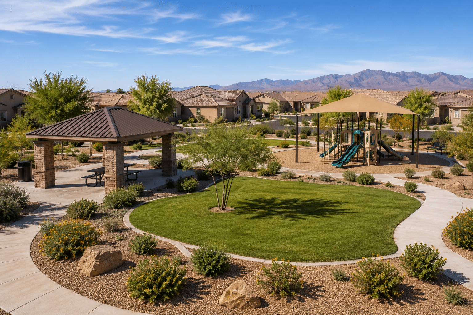 Seasons at Cottonwood Ranch Richmond American Homes ranch-style community park