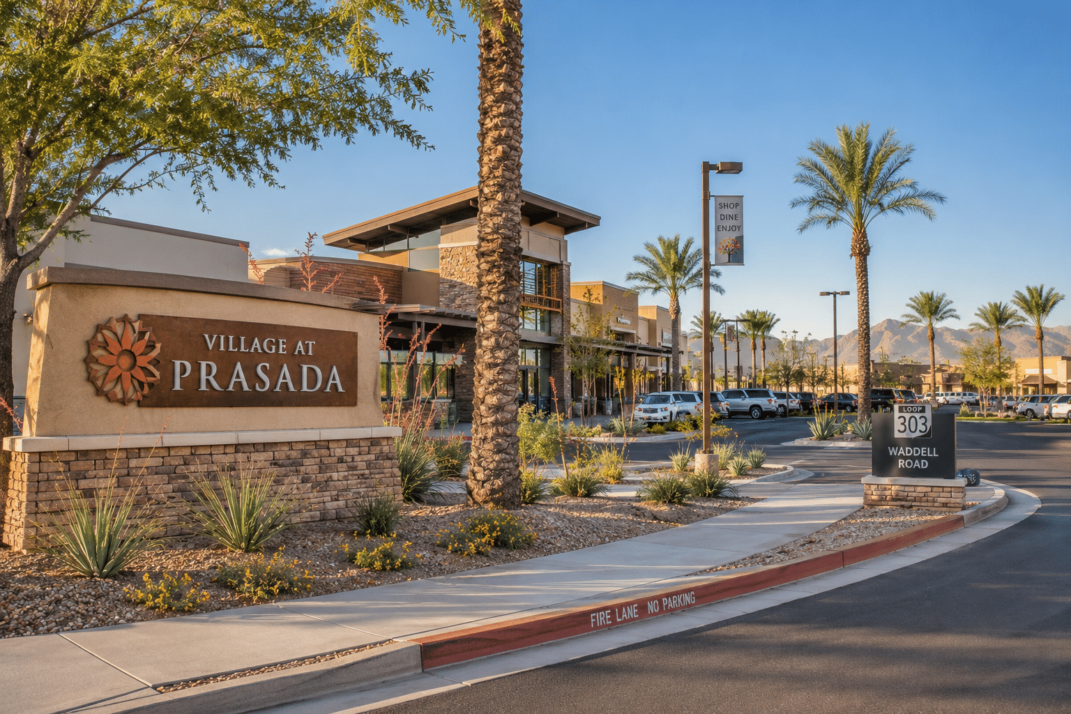 Village at Prasada retail center Loop 303 Waddell Road Surprise AZ
