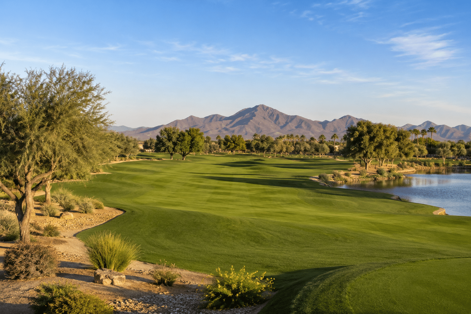 Dave White Regional Park Casa Grande golf course fairway view
