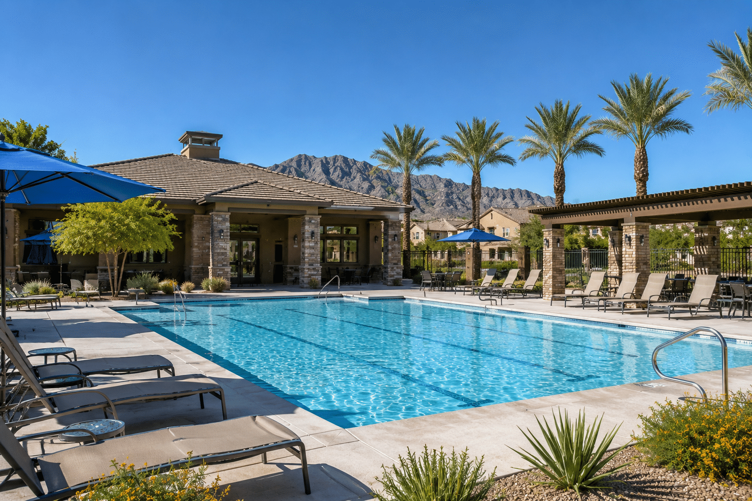 Heartland Ranch Coolidge AZ community pool amenity center