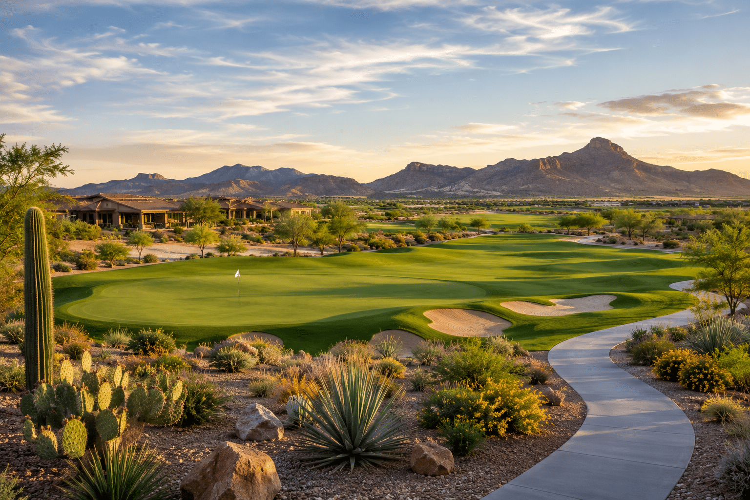 Poston Butte Golf Club championship course near Cross Creek Ranch Coolidge AZ
