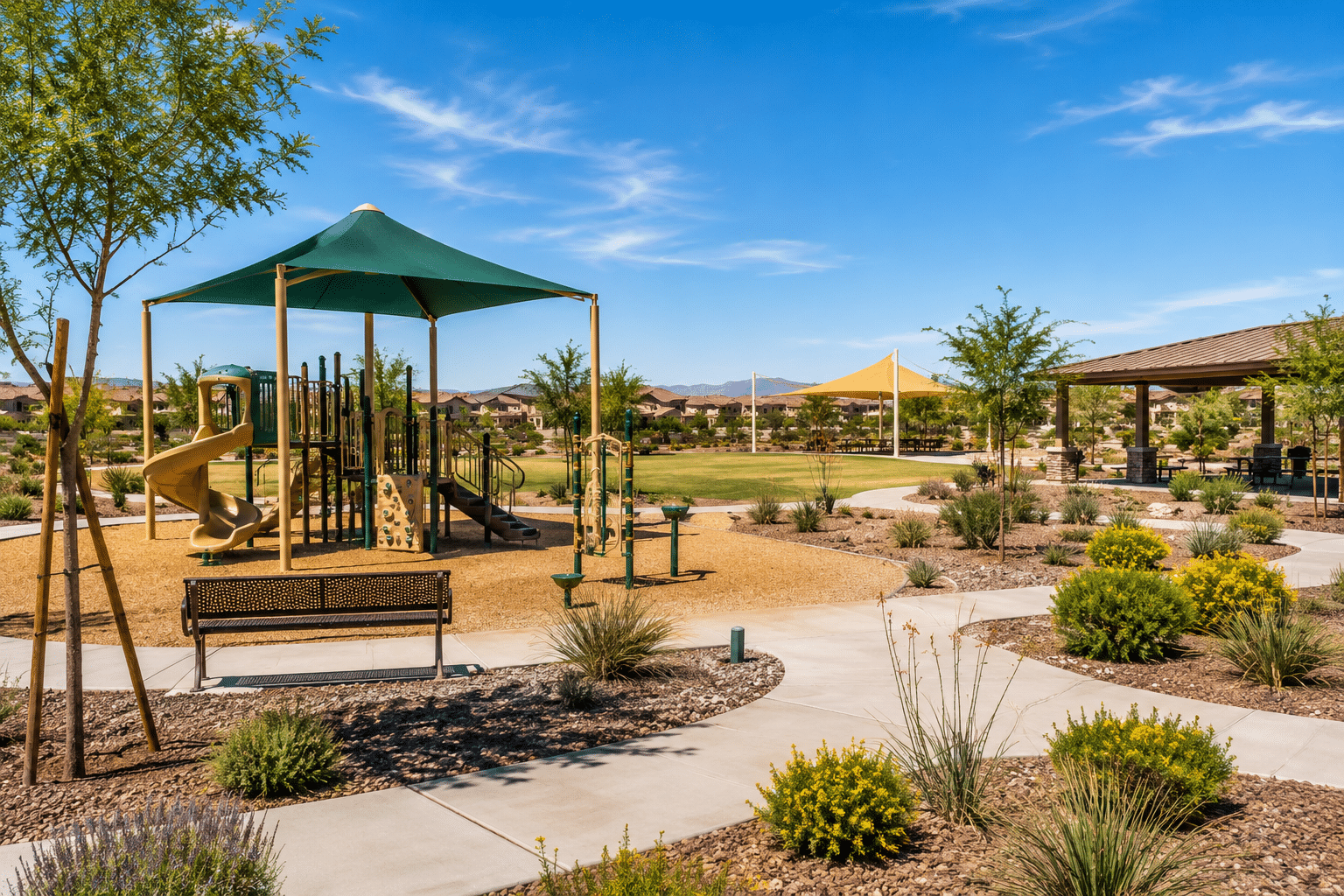 Cross Creek Ranch community playground and open space Coolidge AZ