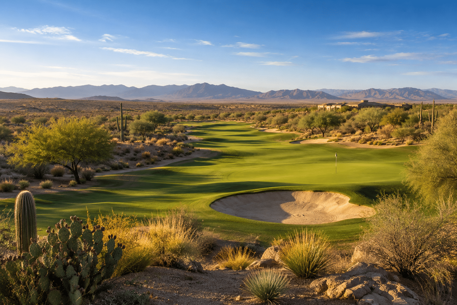 Ak-Chin Southern Dunes Golf Club Maricopa AZ fairway desert view