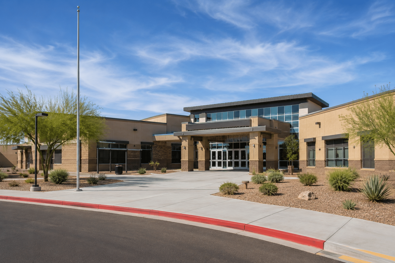 Desert Wind Middle School Tortosa Maricopa AZ exterior