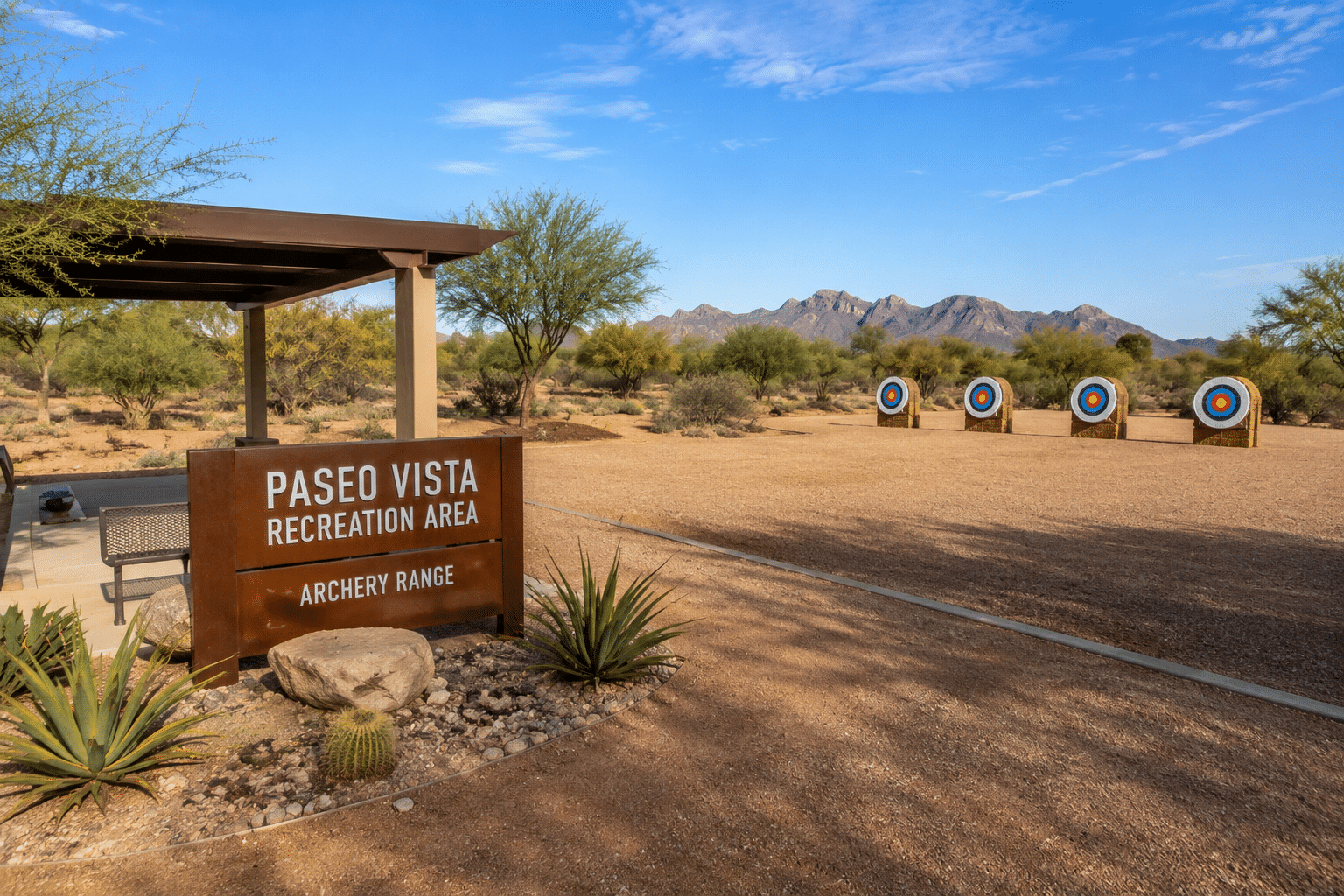 Paseo Vista Recreation Area archery range Chandler Arizona