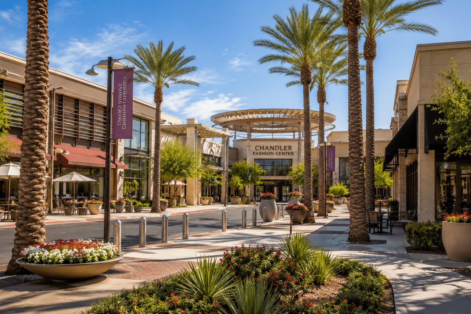 Chandler Fashion Center shopping near Provinces Master Community AZ